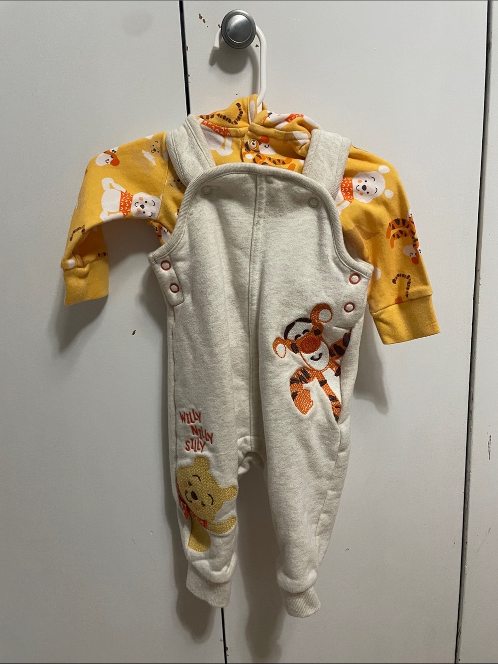 Winnie the Pooh Tigger Long Sleeve Hooded Overalls